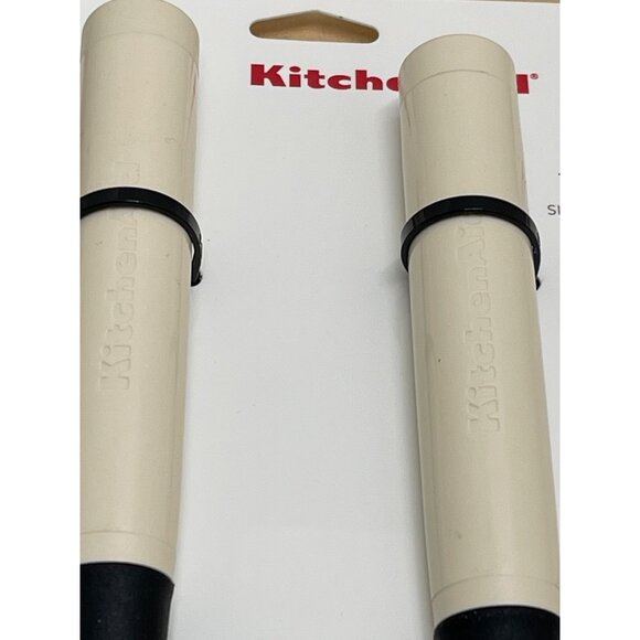 Kitchenaid Almond 2-Piece Silicone Spoon & Scraper Spatula Set Dishwasher Safe. - Picture 3 of 4